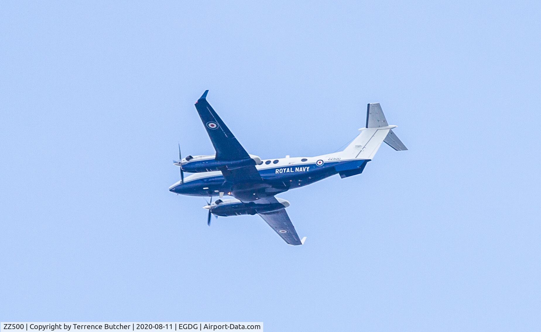 ZZ500, 2008 Hawker Beechcraft B350CER Avenger T1 C/N FL-597, Newquay 11/08/2020