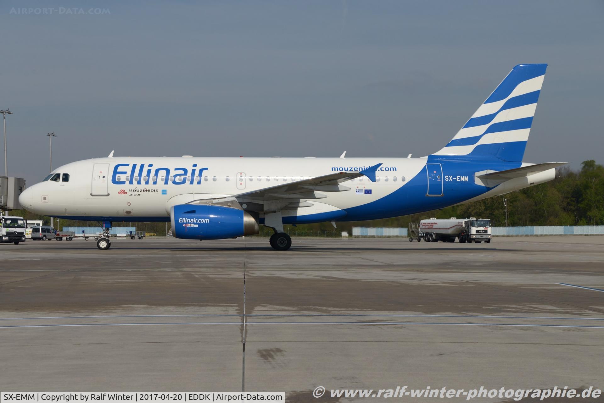 SX-EMM, 2002 Airbus A319-132 C/N 1703, Airbus A319-132 - EL ELB Ellinair 'Corfu' - 1703 - SX-EMM - 20.04.2017 - CGN