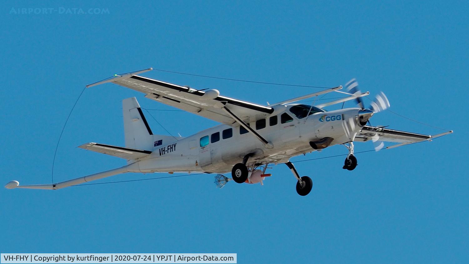 VH-FHY, 1999 Cessna 208B Grand Caravan C/N 208B0764, Cessna 208B cn 208B0764. CCG Data ServiceVH-FHY YPJT 24th July 2020.