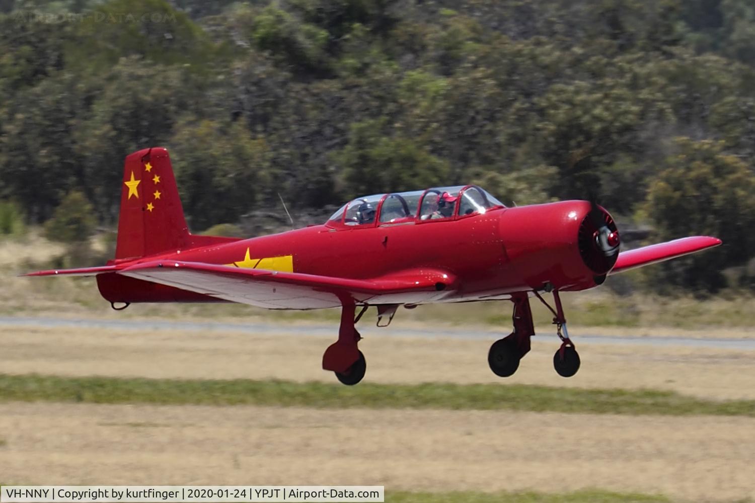 VH-NNY, 1975 Nanchang CJ-6A C/N 3051211, Nanchang CJ-6A sn 3051211 VH-NNY YPJT 24th January 2020.