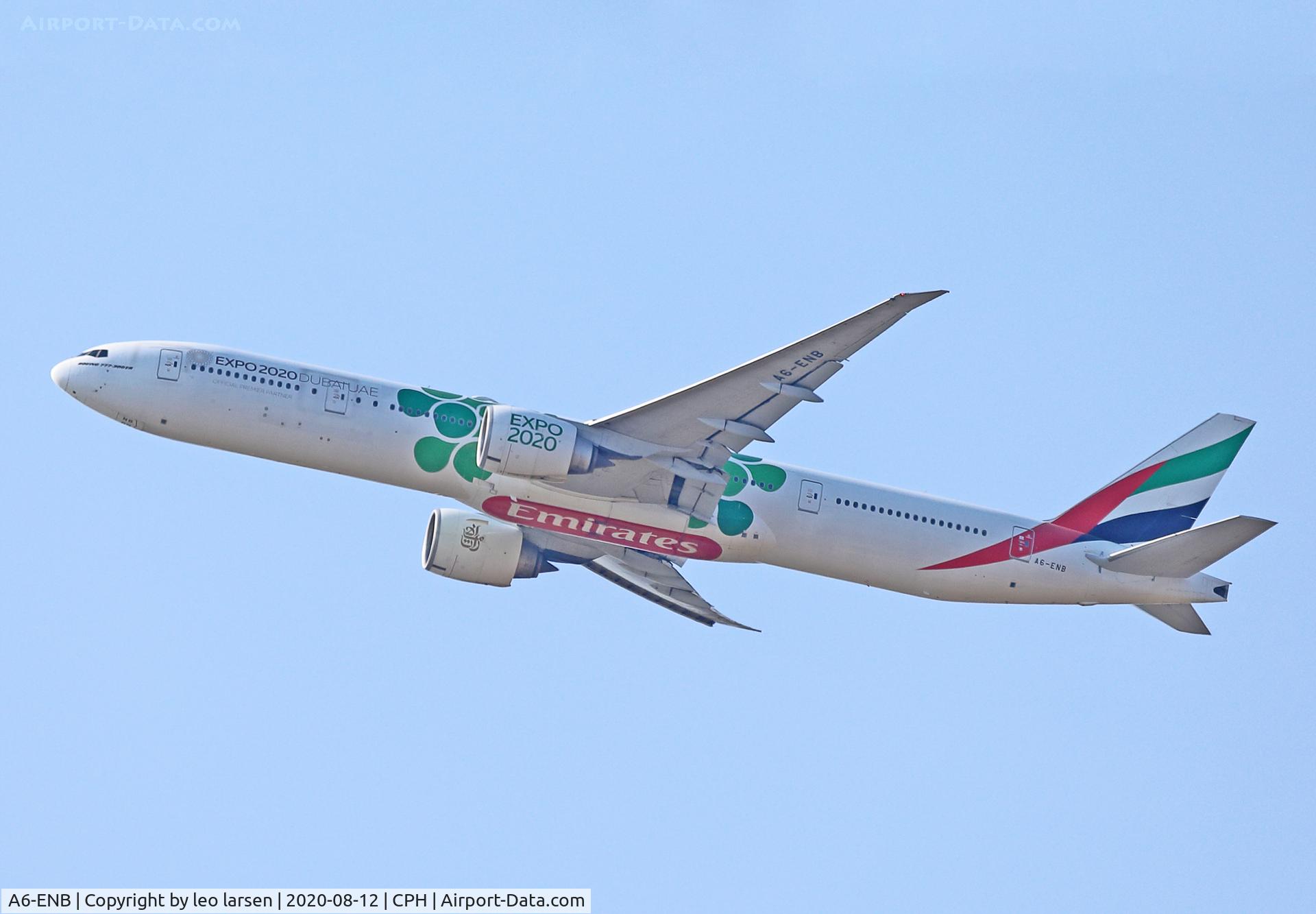 A6-ENB, 2012 Boeing 777-31H/ER C/N 41075, Copenhagen 12.8.2020