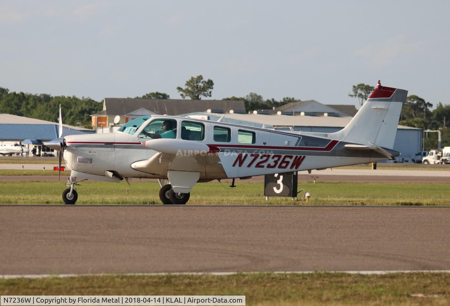 N7236W, 1984 Beech A36 Bonanza 36 C/N E-2154, Beech A36
