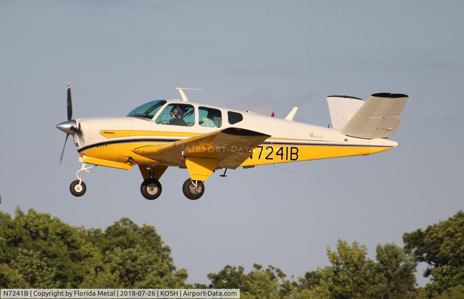 N7241B, 1958 Beech J35 Bonanza C/N D-5597, Bonanza 35