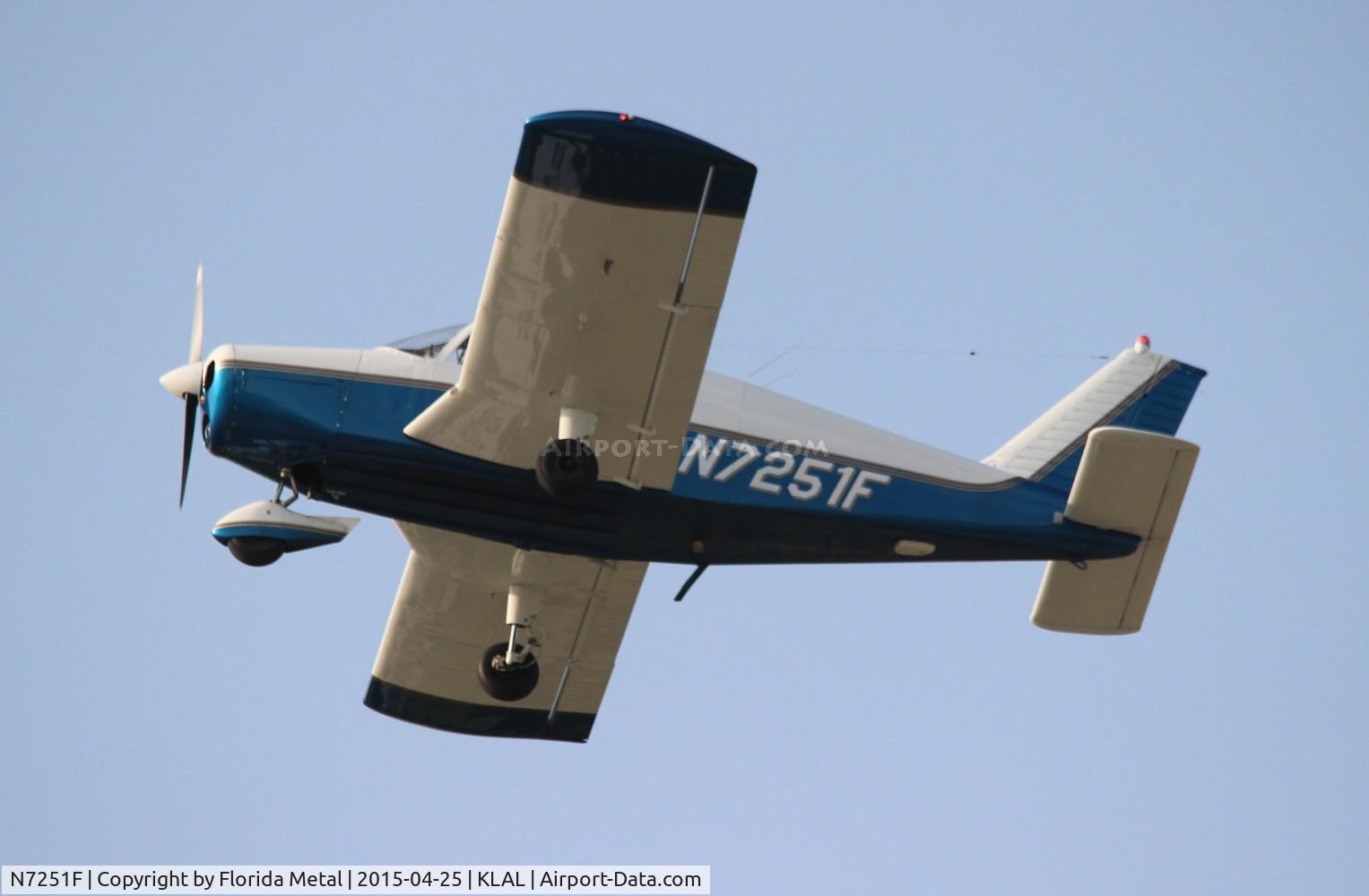 N7251F, 1968 Piper PA-28-140 C/N 28-25168, PA-28-140