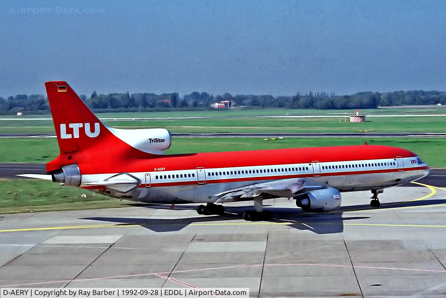 D-AERY, 1972 Lockheed L-1011-385-1 TriStar 1 C/N 193A-1008, D-AERY   Lockheed L-1011 Tristar I [1008] (LTU Sud) Dusseldorf Int'l~D 28/09/1992