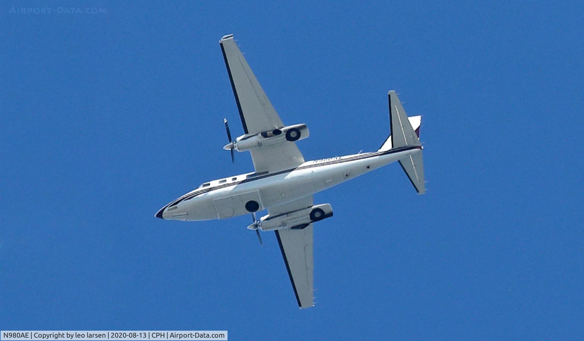 N980AE, 1981 Gulfstream American 695 Jetprop 980 C/N 95078, Copenhagen 13.8.2020