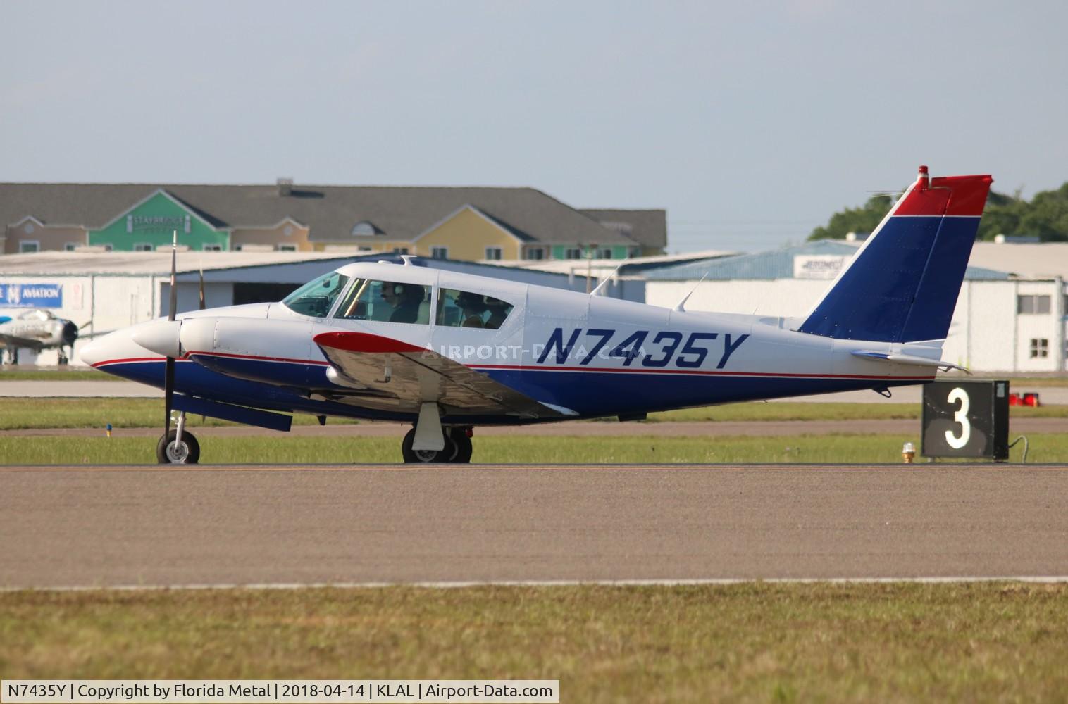 N7435Y, 1964 Piper PA-30-160 Twin Comanche Twin Comanche C/N 30-498, PA-30