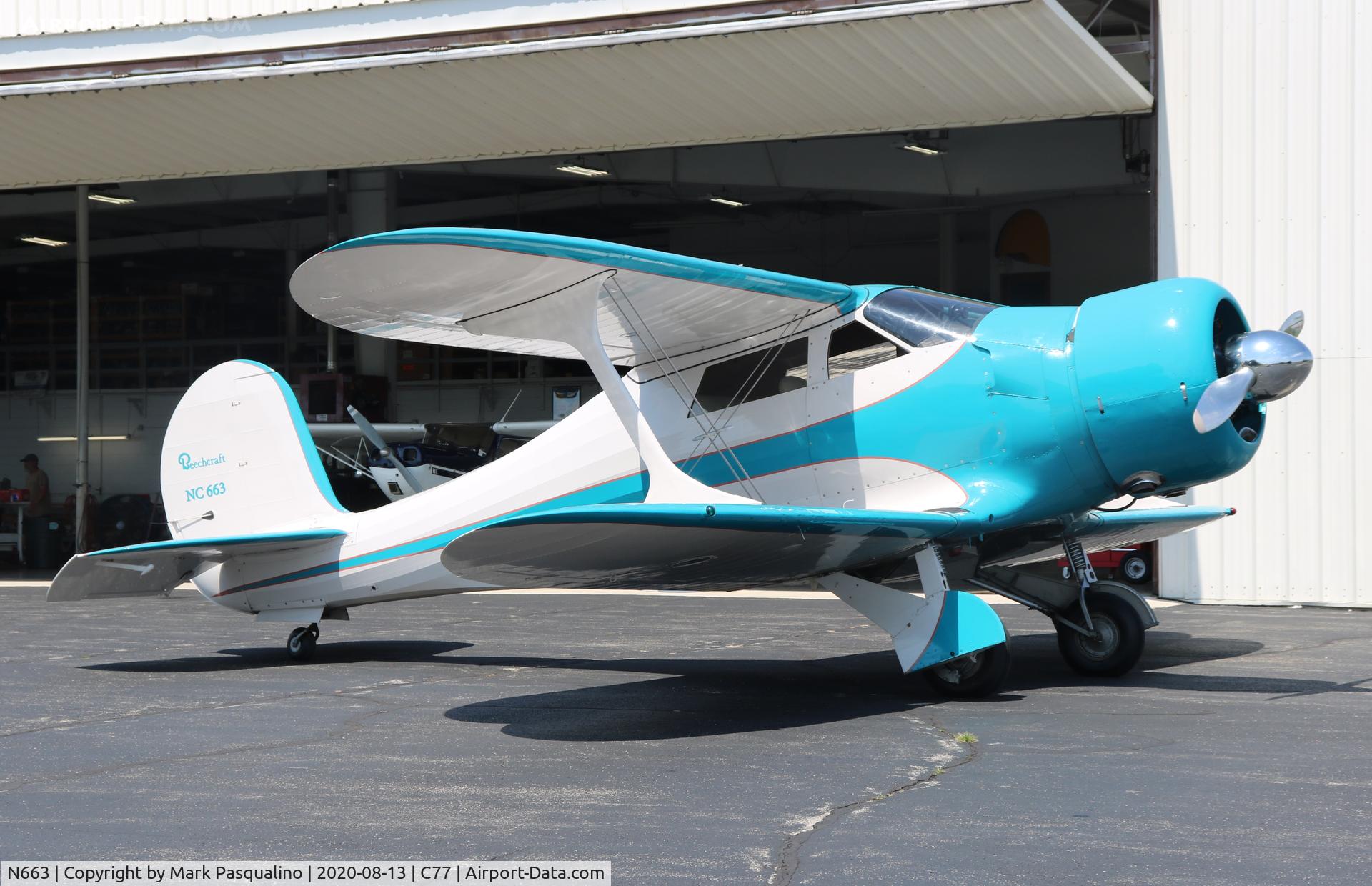 N663, 1943 Beech D17S Staggerwing C/N 4903, Beech D17S