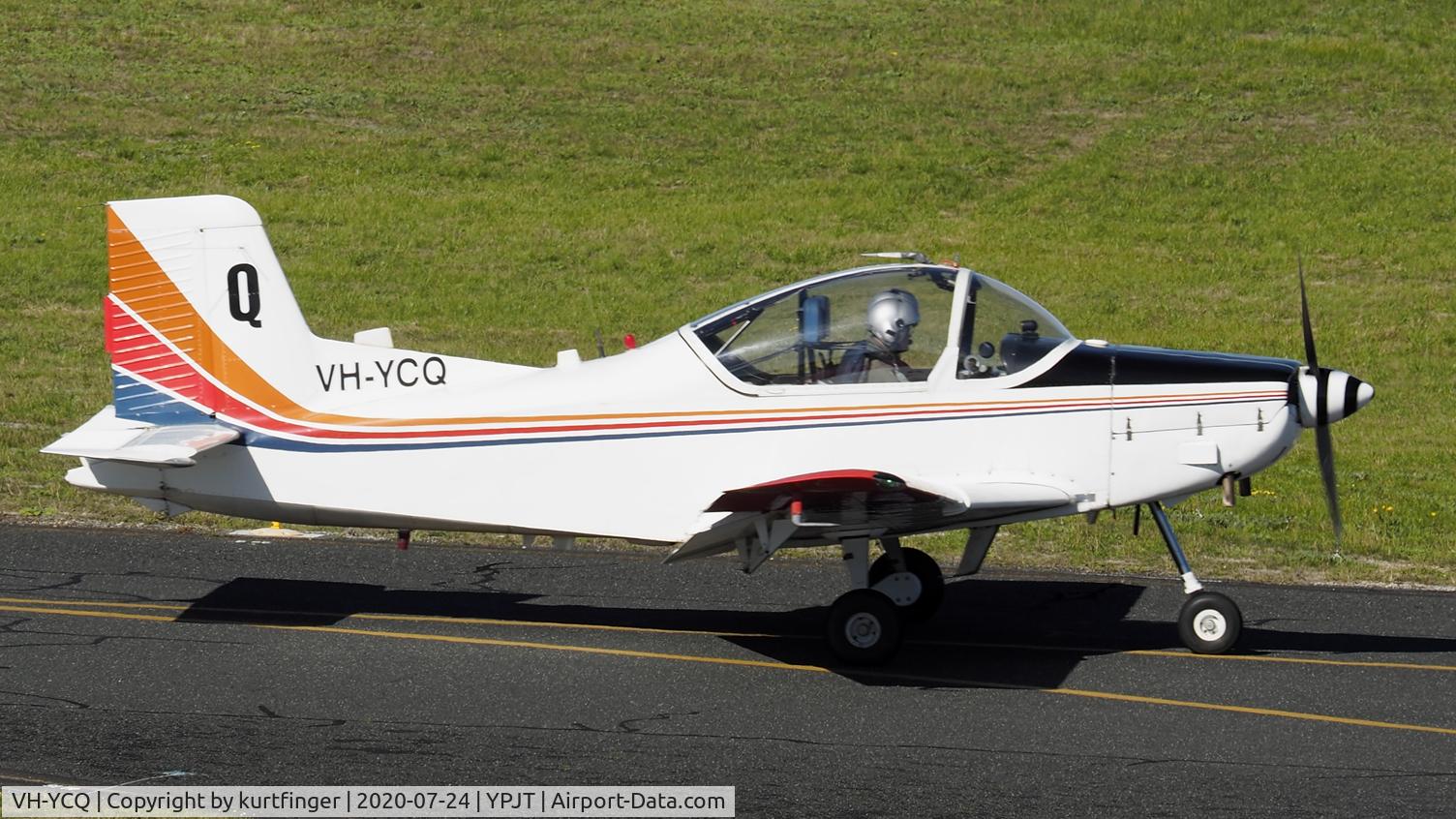 VH-YCQ, 1976 Pacific Aerospace CT/4B Airtrainer C/N 088, Pacific Aerospace Corp CT4B cn 088.  Pacific Flight Services VH-YCQ YPJT 240720