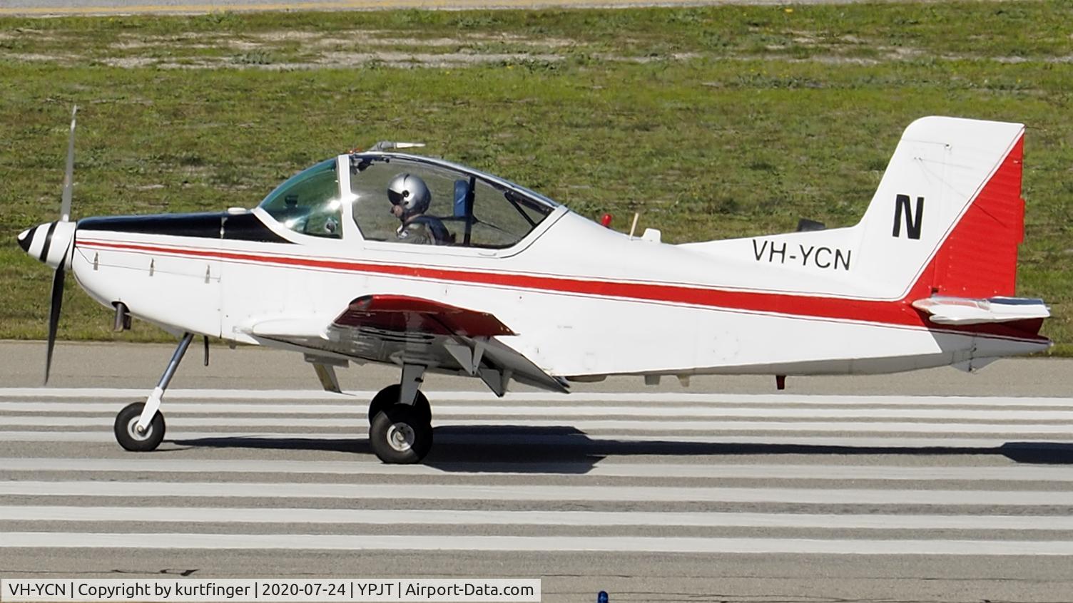 VH-YCN, 1976 Pacific Aerospace CT/4B Airtrainer C/N 092, Pacific Aerospace Corp CT4B cn 092. Pacific Flight Services VH-YCN YPJT 240720