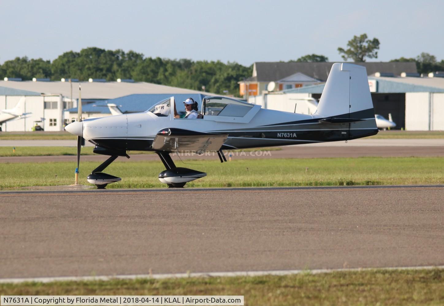 N7631A, 2008 Vans RV-9A C/N 90492, RV-9A