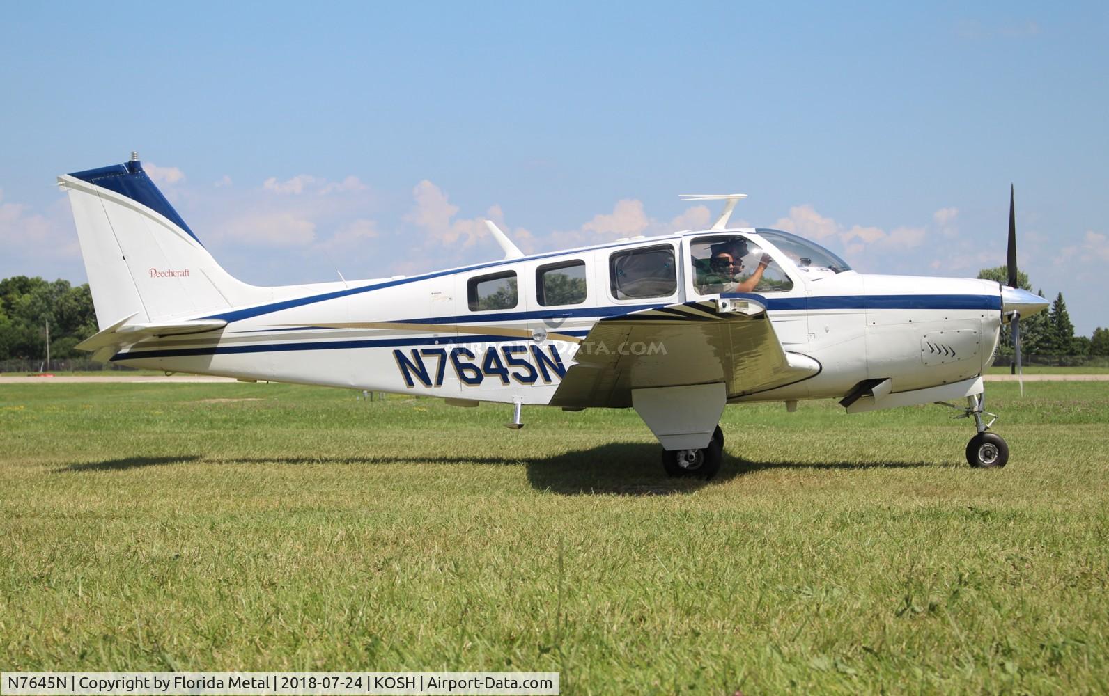 N7645N, 1968 Beech 36 Bonanza C/N E-65, Bonanza 36