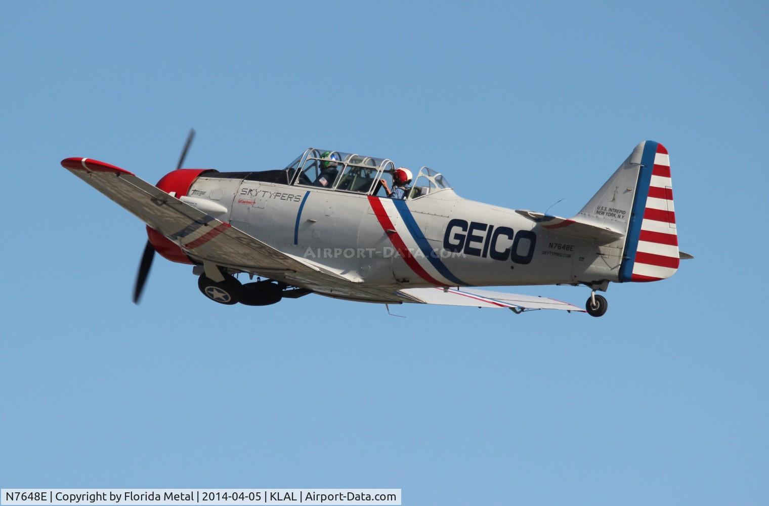 N7648E, 1942 North American SNJ-3 Texan C/N 78-6987, Geico