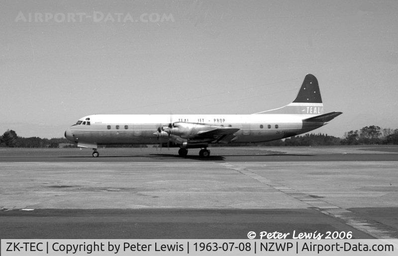 ZK-TEC, 1959 Lockheed L.188C Electra C/N 188-2011, Tasman Empire Airways Ltd., Auckland