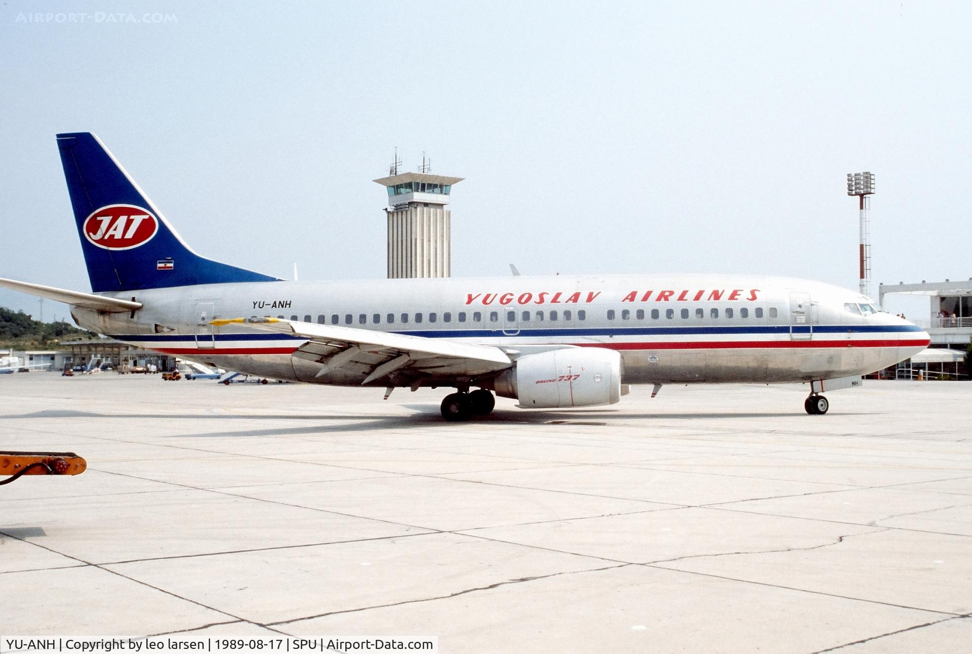 YU-ANH, 1985 Boeing 737-3H9 C/N 23415/1171, Split 17.8.1989