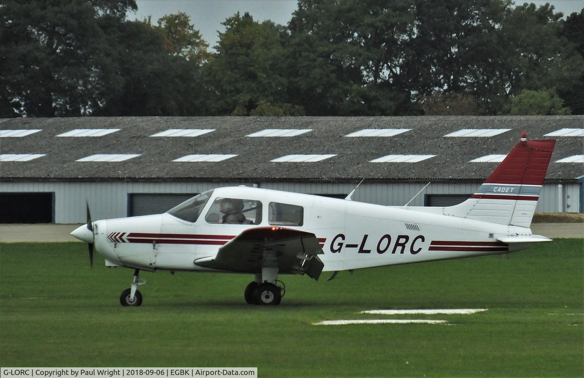 G-LORC, 1992 Piper PA-28-161 Cadet C/N 2841339, Piper P28A Cadet at Sywell 6 September 2018