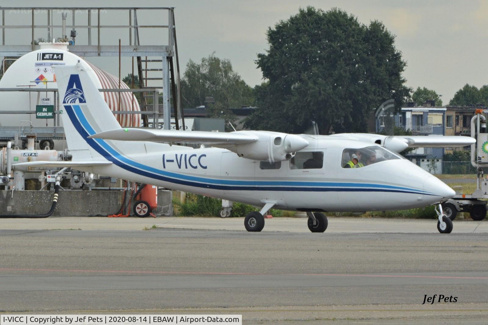 I-VICC, 1974 Partenavia P-68B Victor C/N 16, At Antwerp Airport.