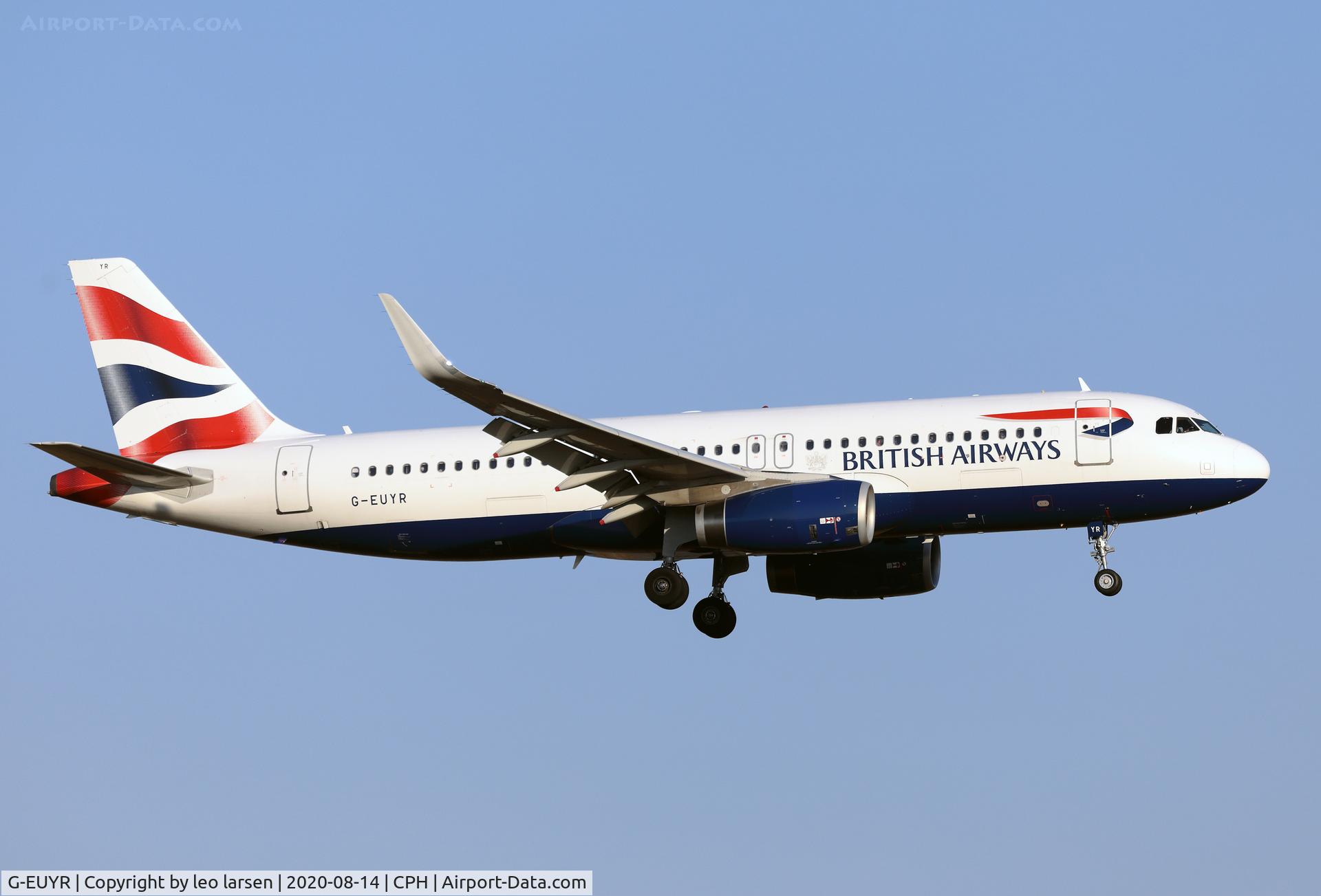 G-EUYR, 2013 Airbus A320-232 C/N 5856, Copenhagen 14.8.2020
