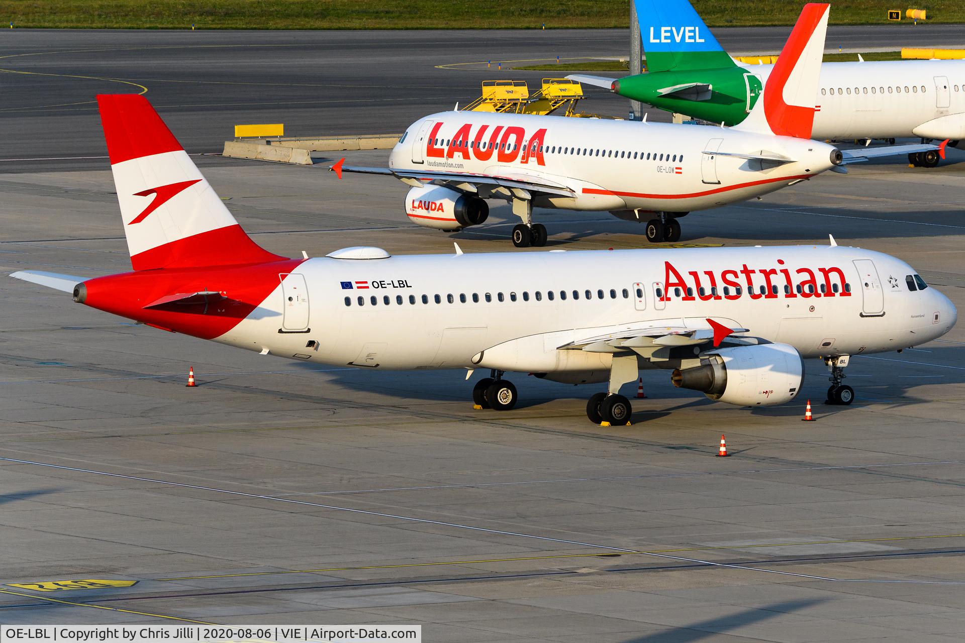 OE-LBL, 2003 Airbus A320-214 C/N 2009, Austrian Airlines