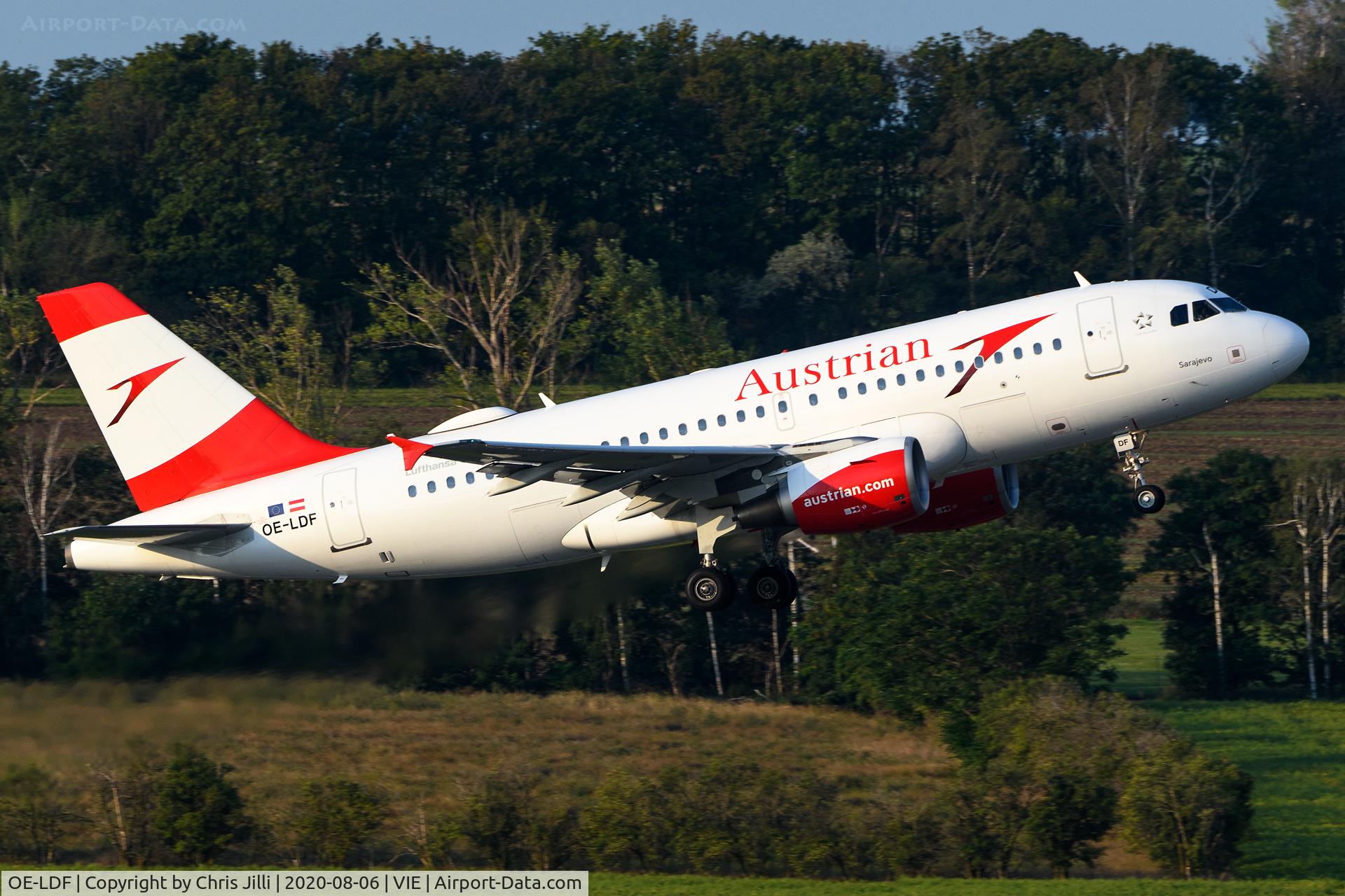 OE-LDF, 2005 Airbus A319-112 C/N 2547, Austrian Airlines