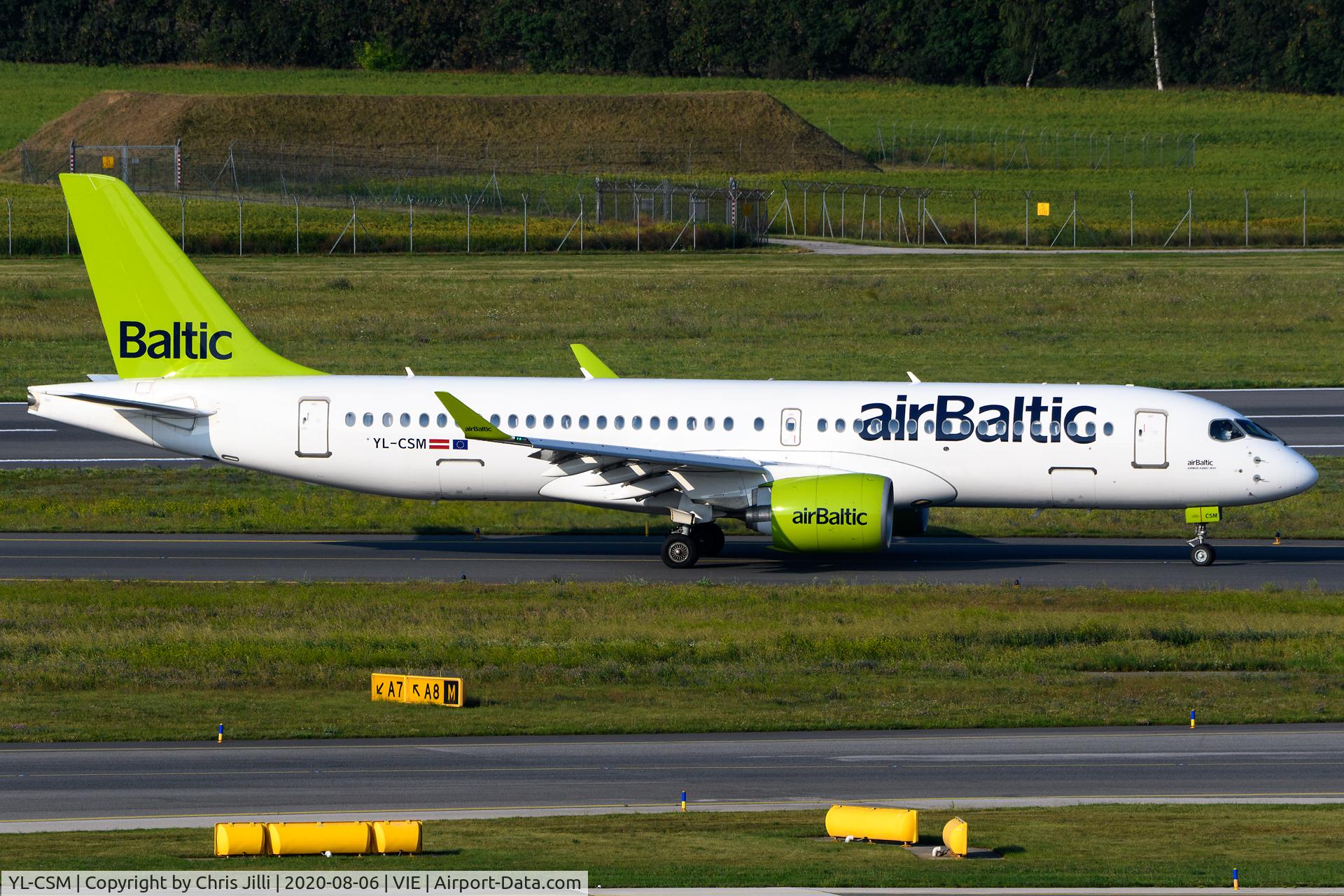 YL-CSM, 2018 Airbus A220-300 C/N 55042, Air Baltic