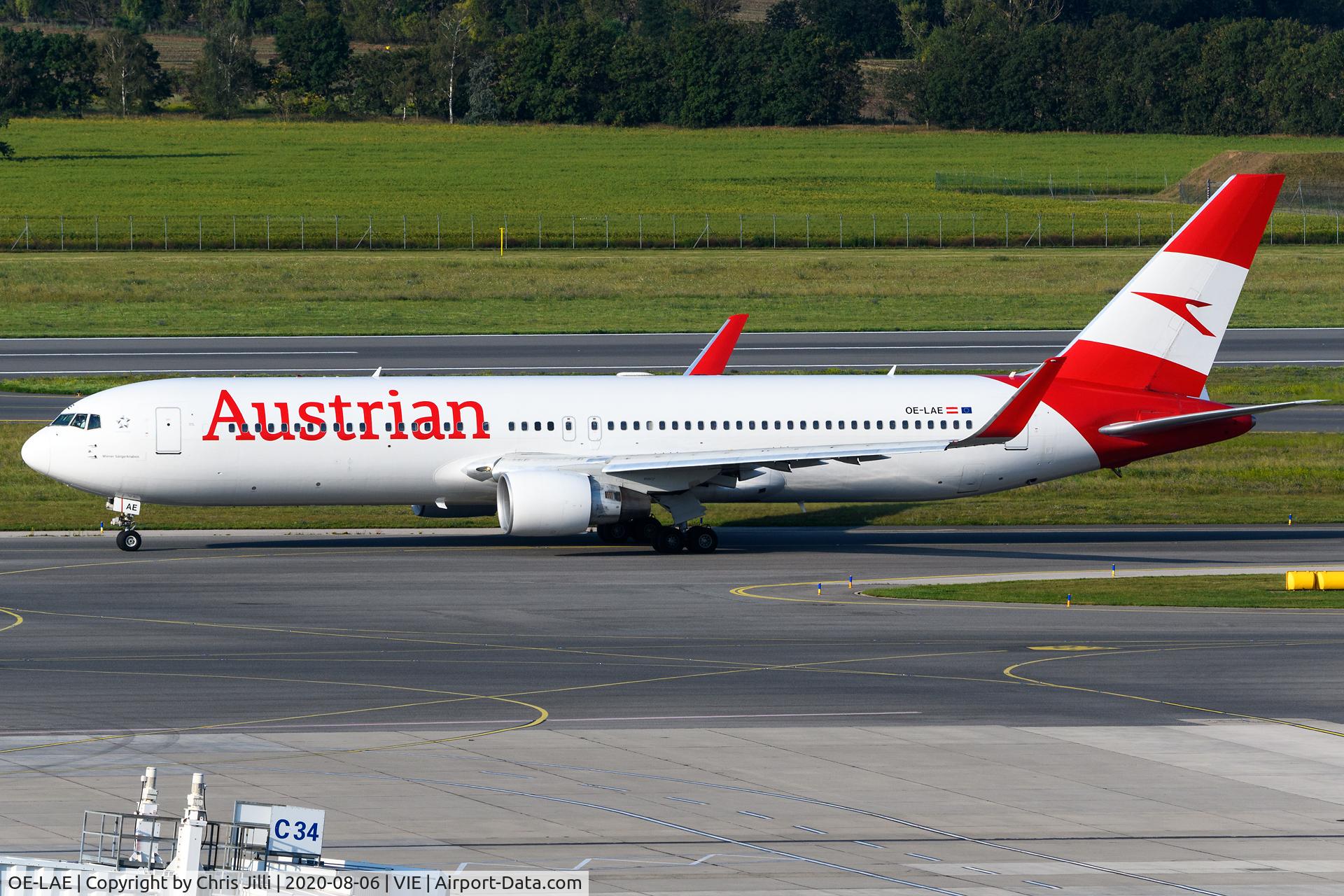 OE-LAE, 2000 Boeing 767-3Z9/ER C/N 30383, Austrian Airlines