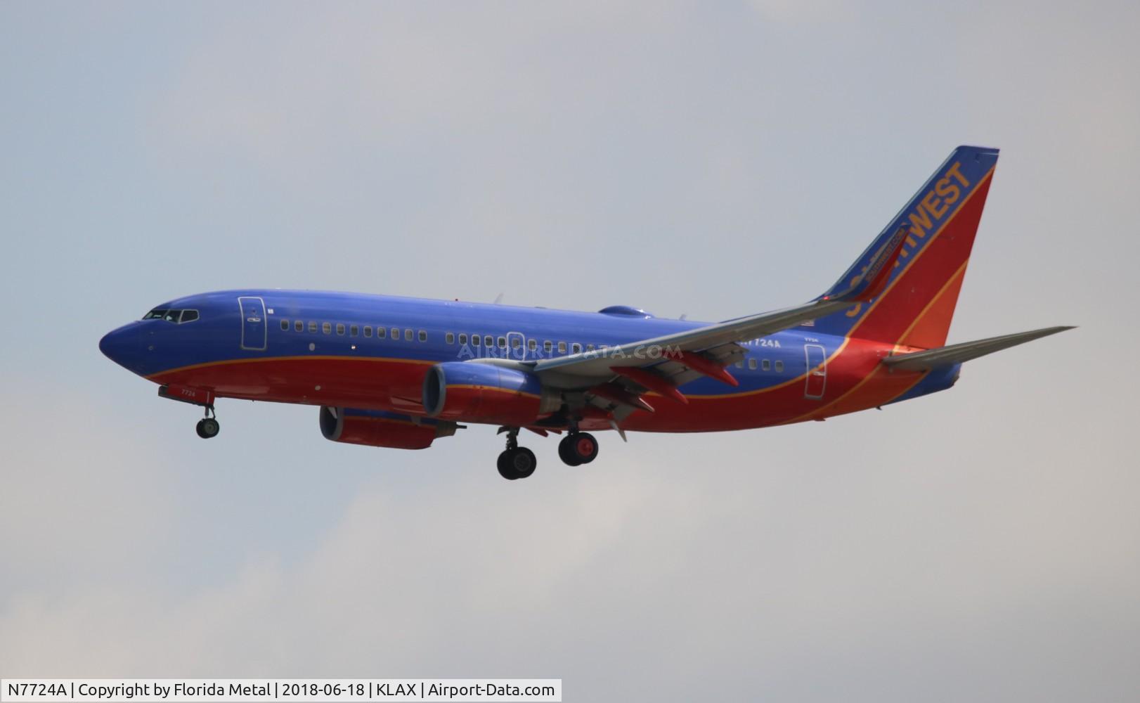N7724A, 2009 Boeing 737-7BD C/N 36725, SWA 737-700