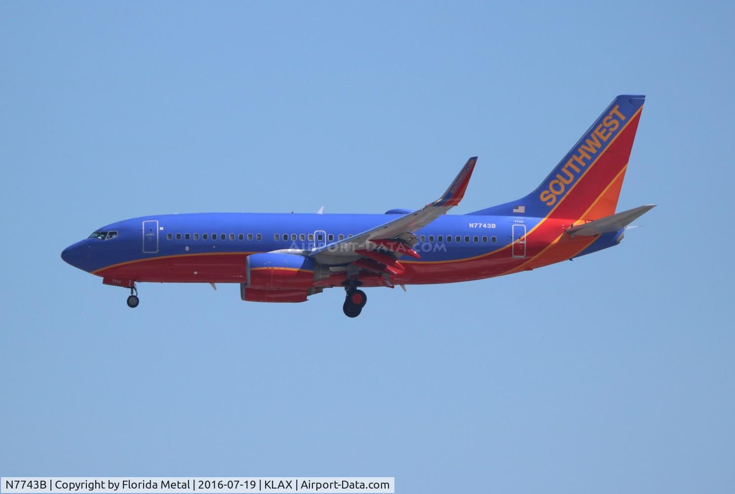 N7743B, 2008 Boeing 737-7BD C/N 36718, SWA 737-700