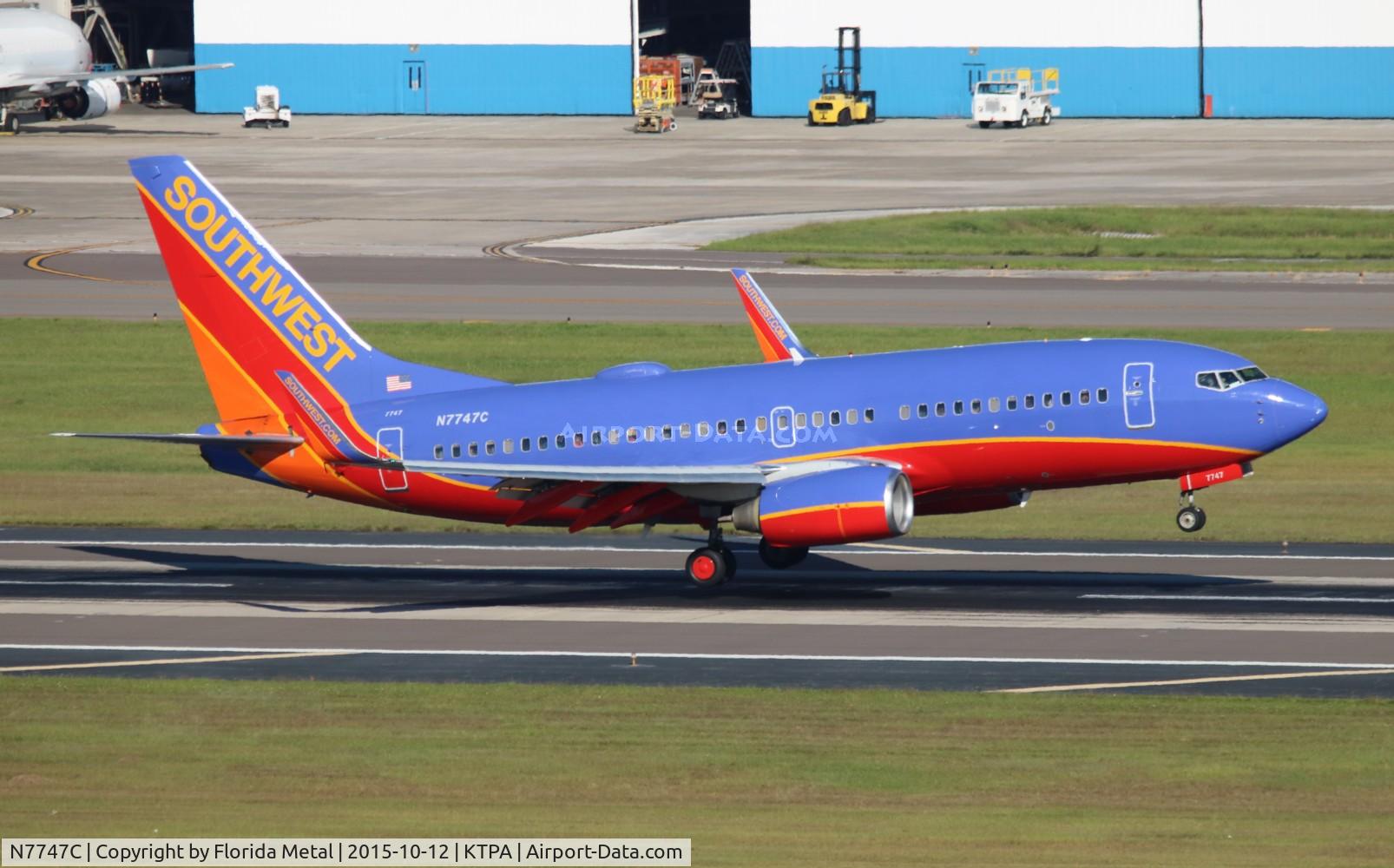 N7747C, 2007 Boeing 737-7BD C/N 36091, SWA 737-700