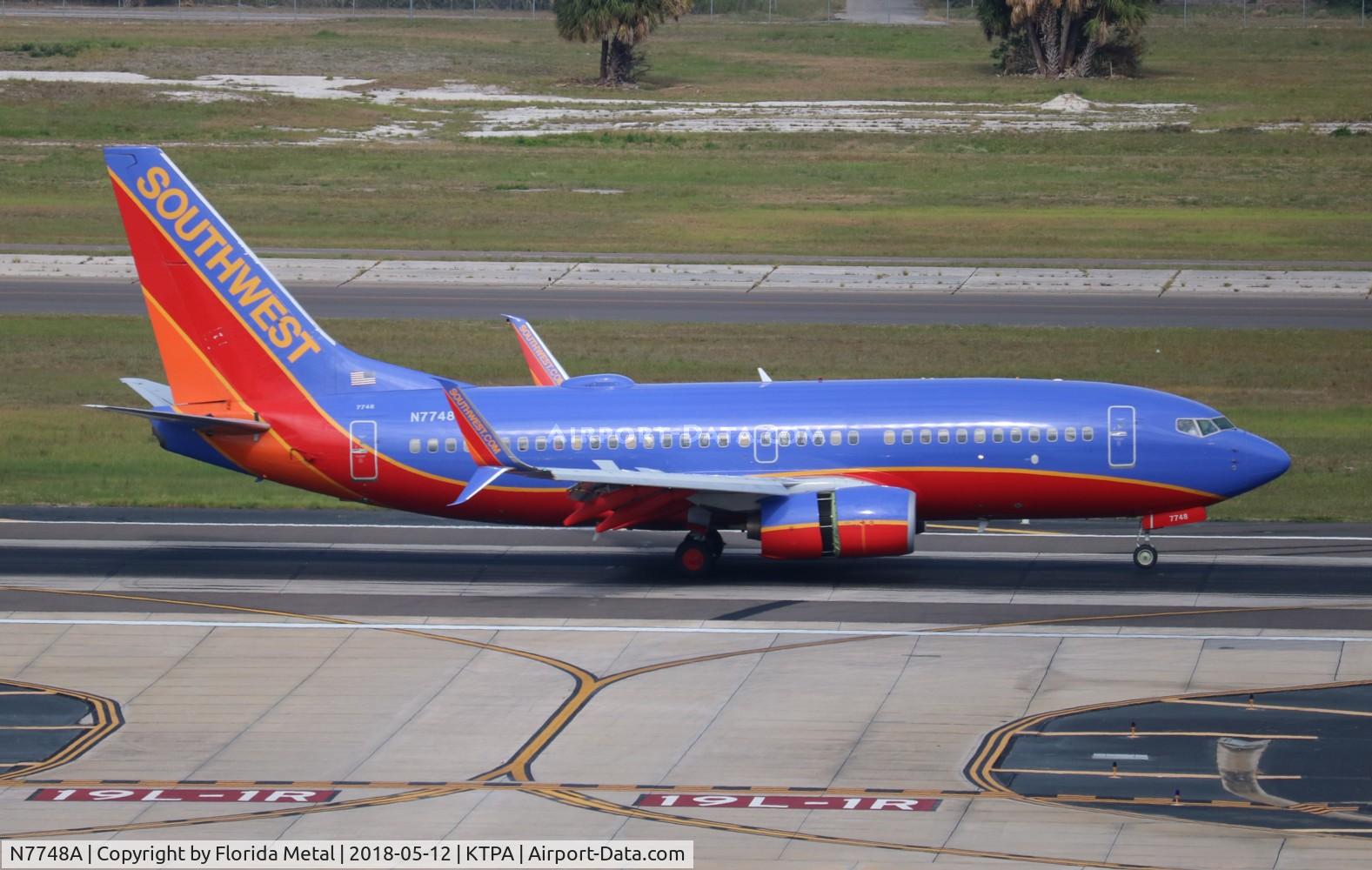 N7748A, 2007 Boeing 737-7BD C/N 36399, SWA 737-700