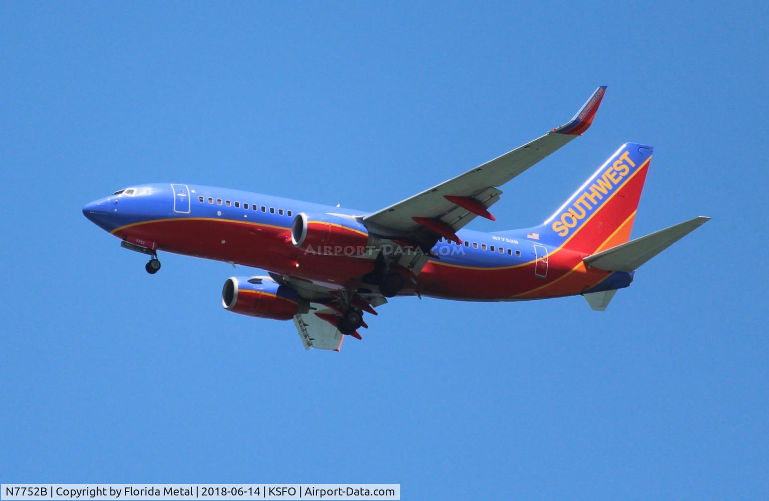 N7752B, 2008 Boeing 737-7BD C/N 33943, SWA 737-700