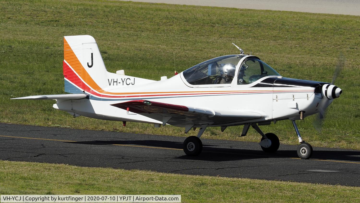 VH-YCJ, 1976 Pacific Aerospace CT/4B Airtrainer C/N 084, Pacific Aerospace Corp CT-4B cn 084. VH-YCJ. 20-07-10.