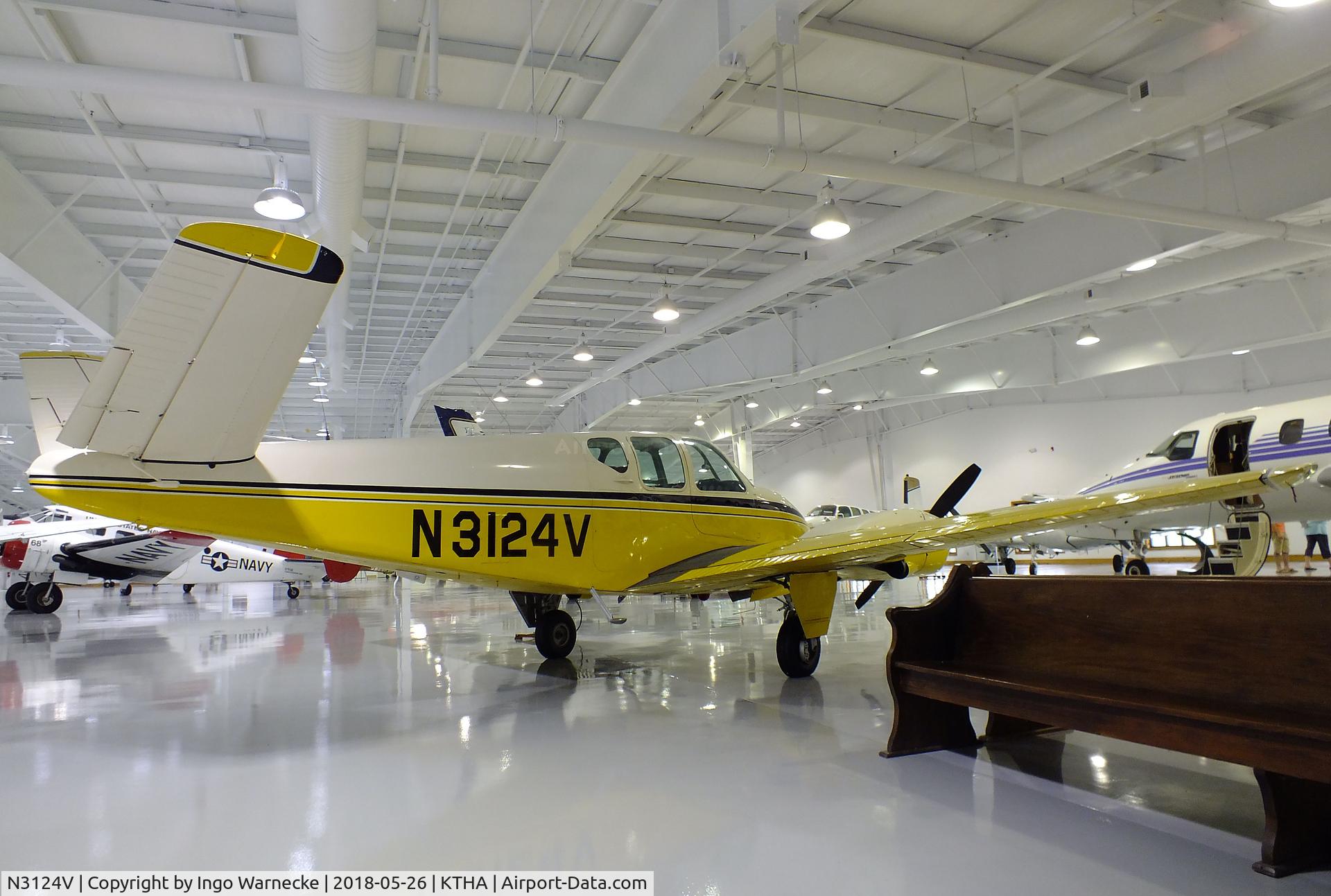 N3124V, 1962 Pine Air SUPER V C/N SV-109-D549, Bay Aviation / Oakland Airmotive (Pine Air) Super V twin conversion of a Beechcraft 35 Bonanza at the Beechcraft Heritage Museum, Tullahoma TN