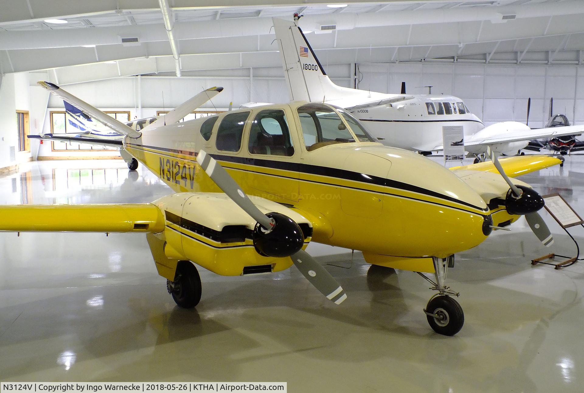 N3124V, 1962 Pine Air SUPER V C/N SV-109-D549, Bay Aviation / Oakland Airmotive (Pine Air) Super V twin conversion of a Beechcraft 35 Bonanza at the Beechcraft Heritage Museum, Tullahoma TN