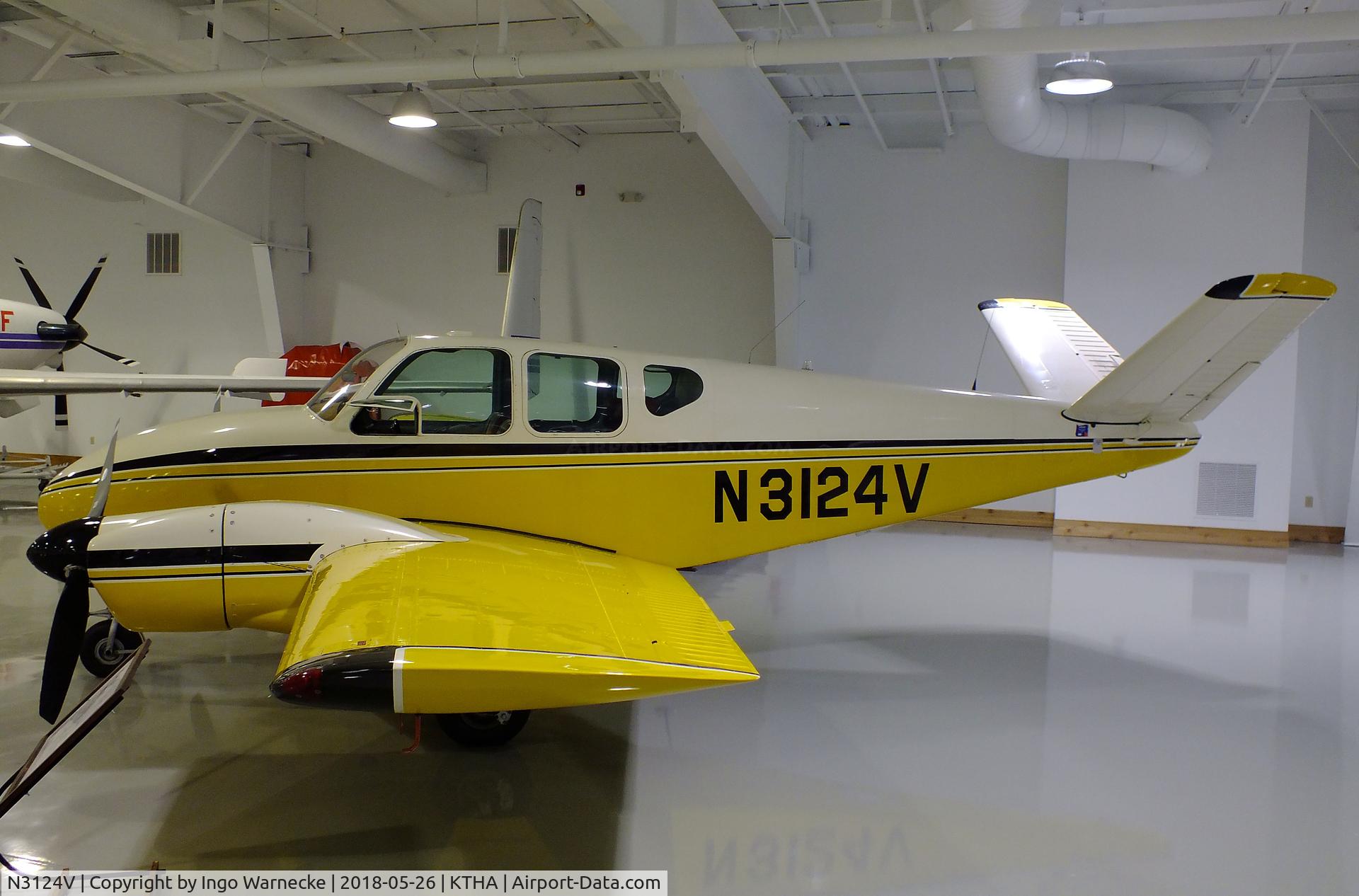 N3124V, 1962 Pine Air SUPER V C/N SV-109-D549, Bay Aviation / Oakland Airmotive (Pine Air) Super V twin conversion of a Beechcraft 35 Bonanza at the Beechcraft Heritage Museum, Tullahoma TN