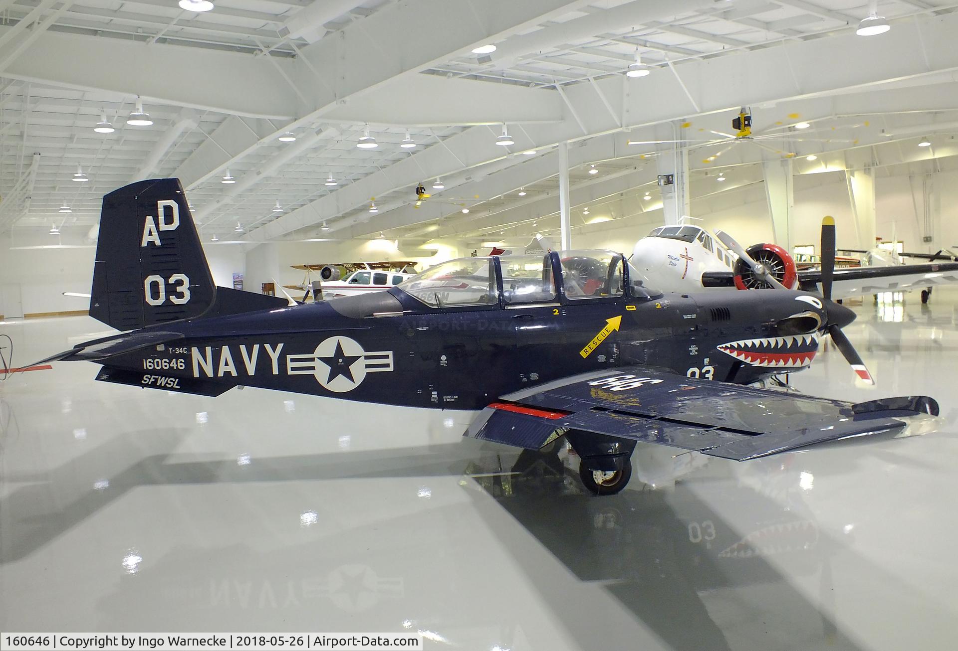 160646, Beech T-34C Turbo Mentor C/N GL-111, Beechcraft T-34C Turbo Mentor at the Beechcraft Heritage Museum, Tullahoma TN