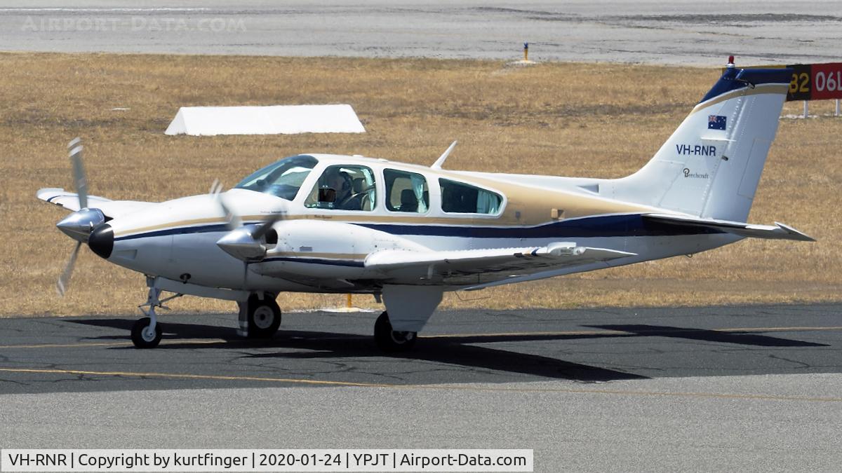VH-RNR, 1977 Beech 95-B55 Baron Baron C/N TC-2083, Beechcraft Beech 95 Baron model 95-858 sn TC-2083 VH-RNR YPJT 2020-01-24