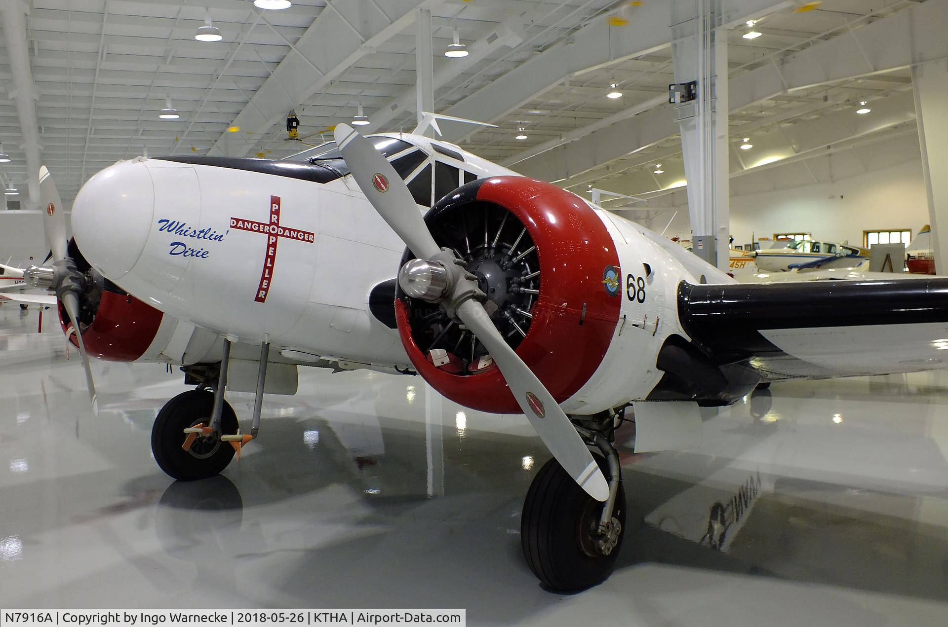 N7916A, 1952 Beech C-45H Expeditor C/N AF-824, Beechcraft C-45H Expeditor at the Beechcraft Heritage Museum, Tullahoma TN