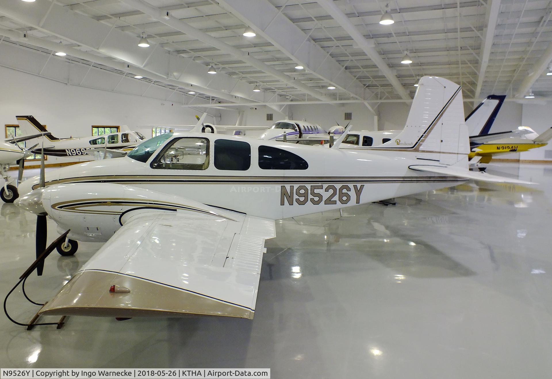 N9526Y, 1962 Beech B95A Travel Air C/N TD-500, Beechcraft B95A Travel Air at the Beechcraft Heritage Museum, Tullahoma TN