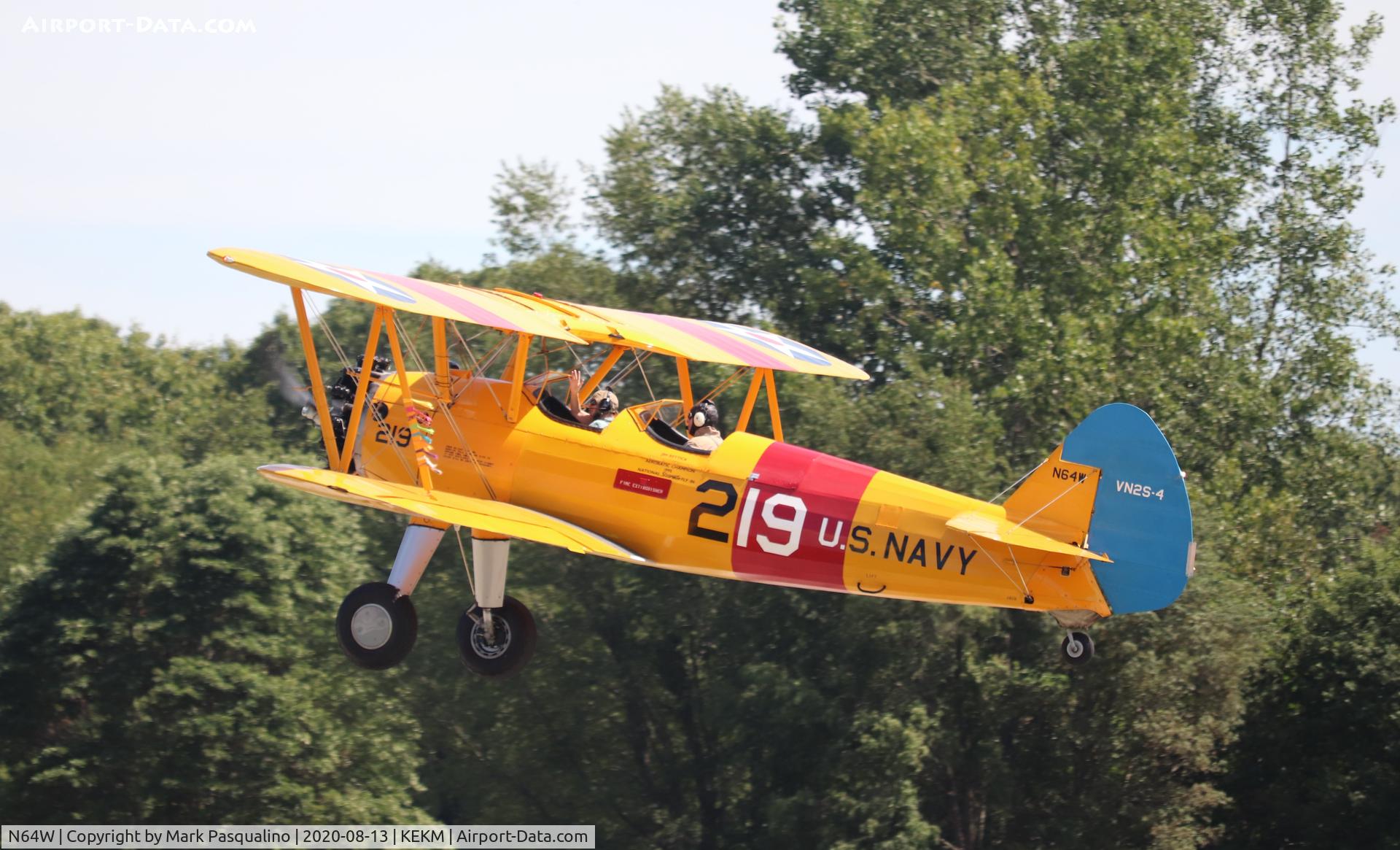N64W, 1942 Boeing B75N1 C/N 75-3467, Stearman