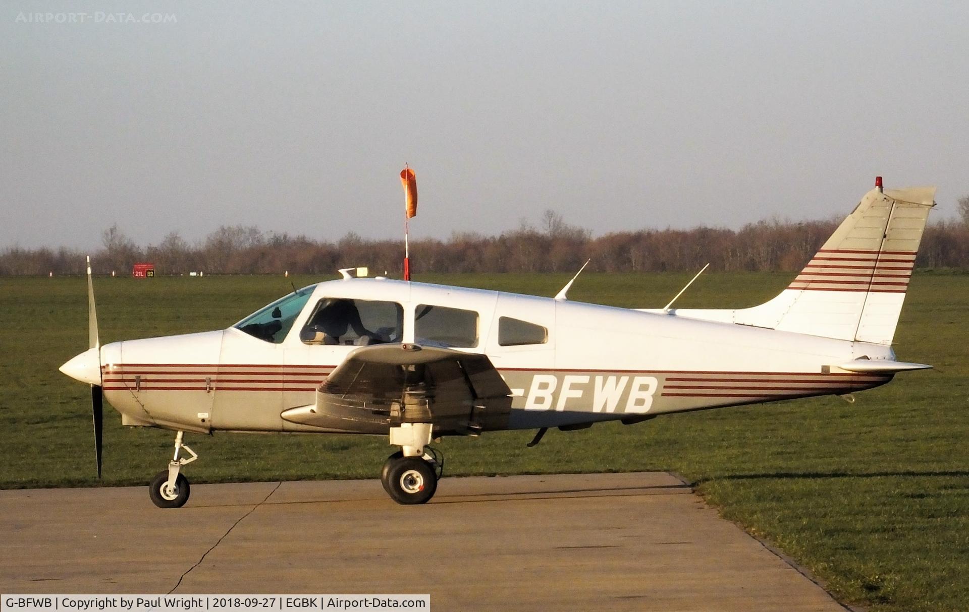G-BFWB, 1978 Piper PA-28-161 Cherokee Warrior II C/N 28-7816584, Piper PA-28-161-Warrior II