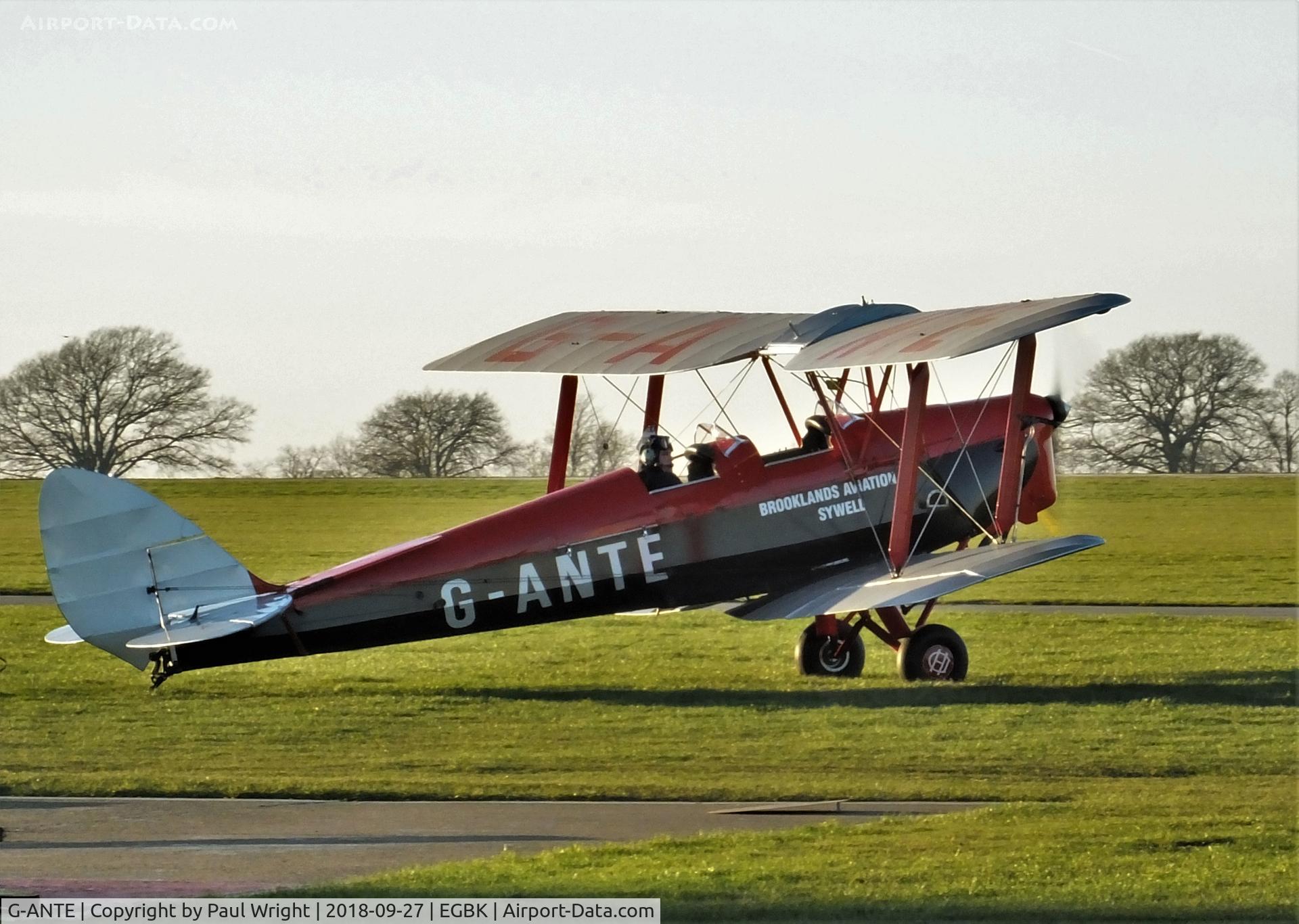 G-ANTE, 1941 De Havilland DH-82A Tiger Moth II C/N 84891, De Havilland DH82A Tiger Moth built in 1941 by Morris Motors Ltd.