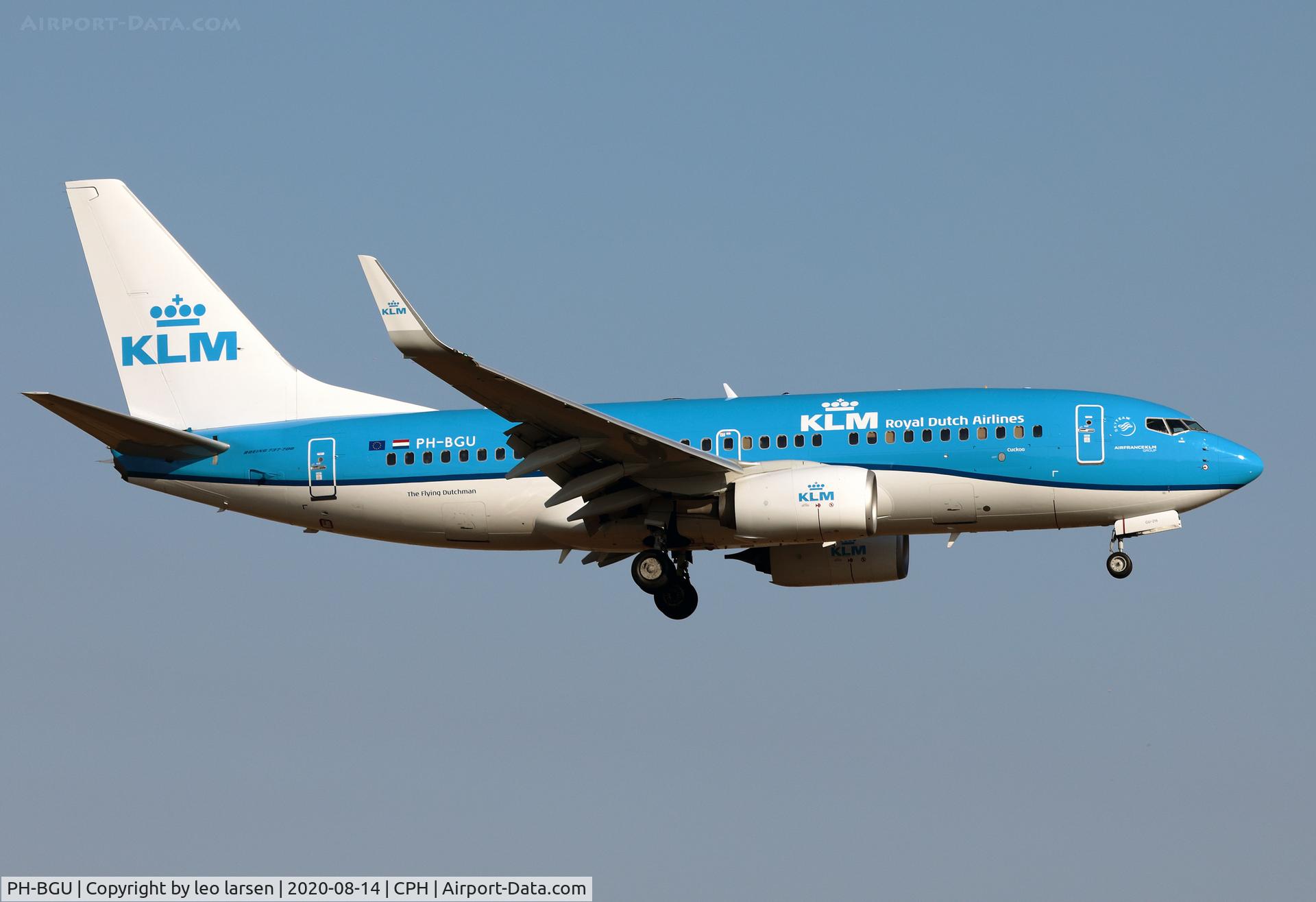 PH-BGU, 2011 Boeing 737-7K2 C/N 39257, Copenhagen 14.8.2020