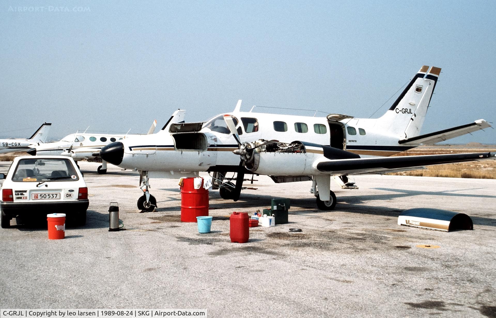 C-GRJL, 1978 Cessna 441 Conquest II C/N 441-0121, Thessaloniki 24.8.1989