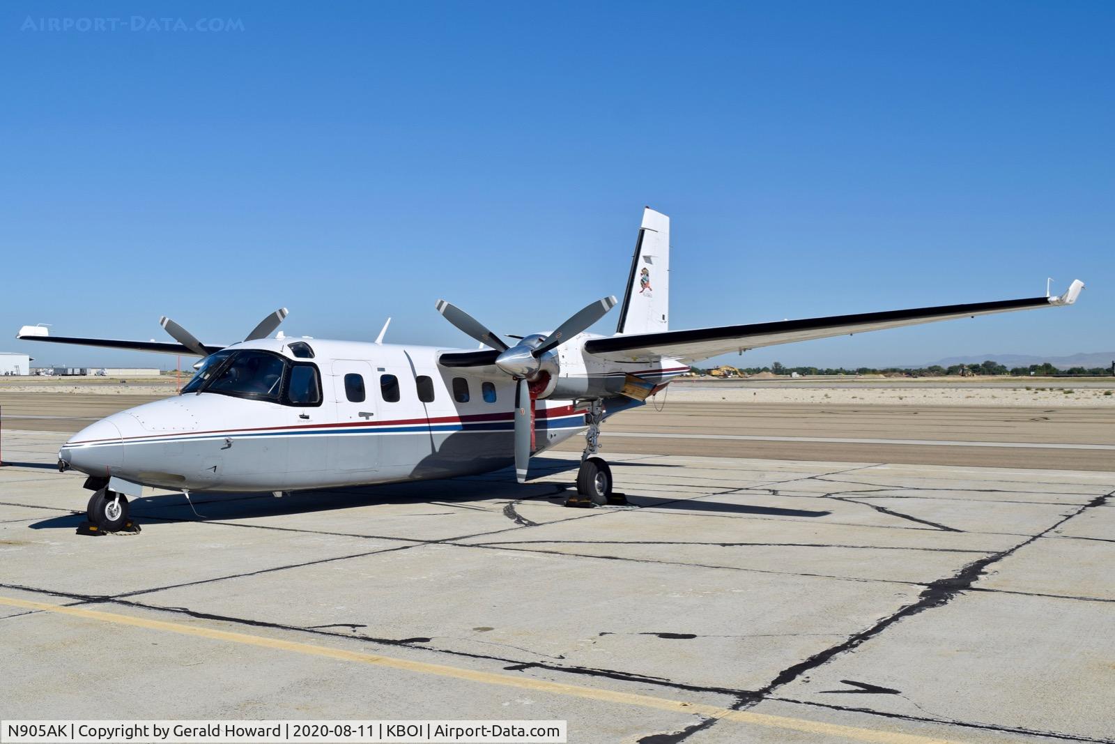 N905AK, 1983 Aero Commander 695A (G1000) C/N 96063, Parked on the south GA ramp.