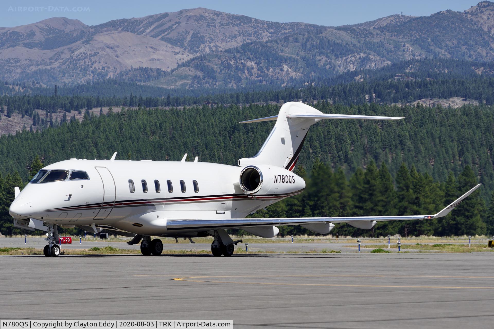 N780QS, 2015 Bombardier Challenger 350 (BD-100-1A10) C/N 20568, Truckee airport California 2020.
