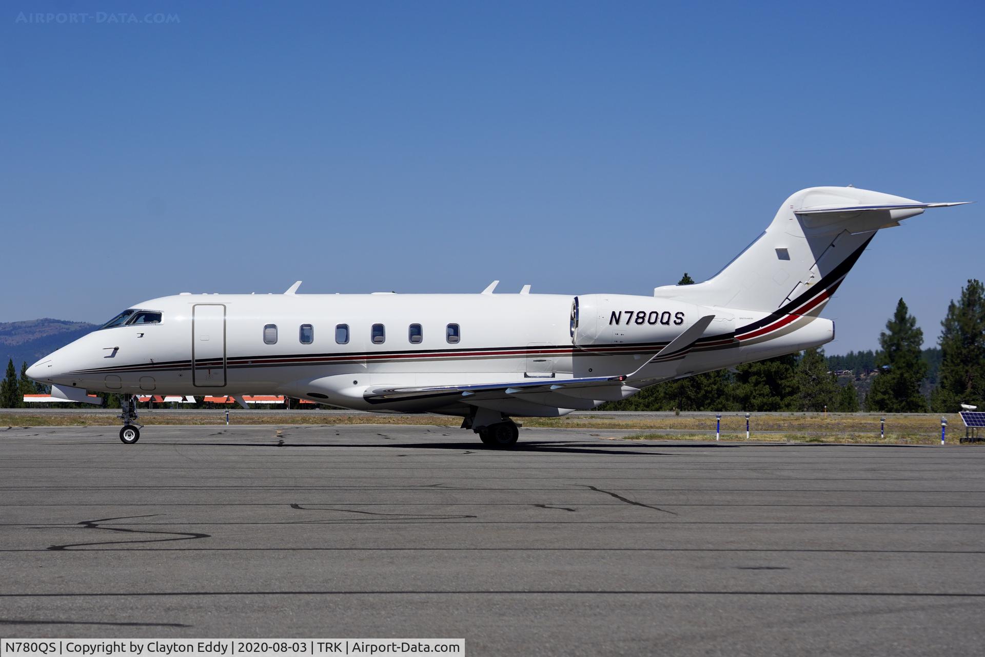 N780QS, 2015 Bombardier Challenger 350 (BD-100-1A10) C/N 20568, Truckee airport California 2020.