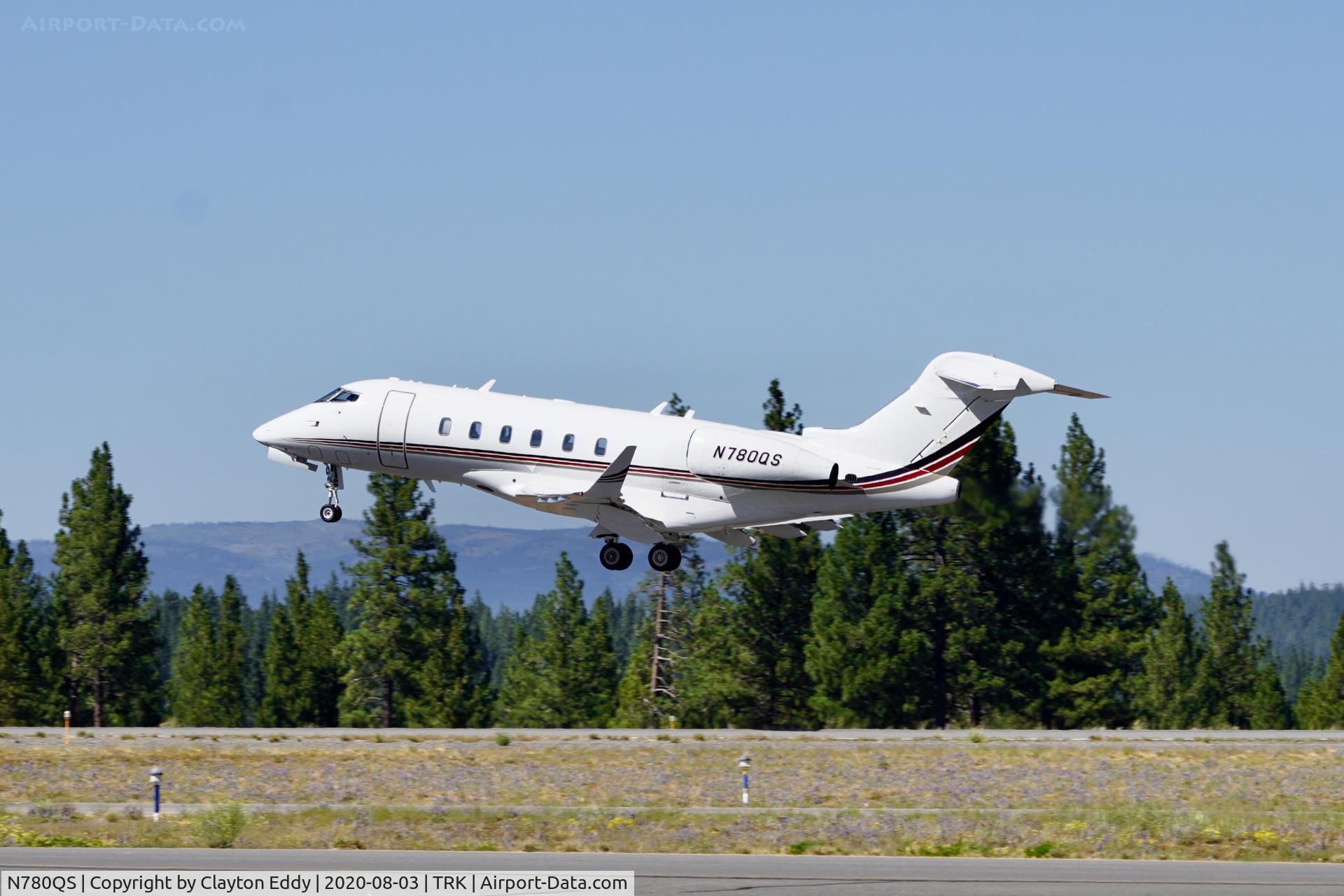 N780QS, 2015 Bombardier Challenger 350 (BD-100-1A10) C/N 20568, Truckee airport California 2020.