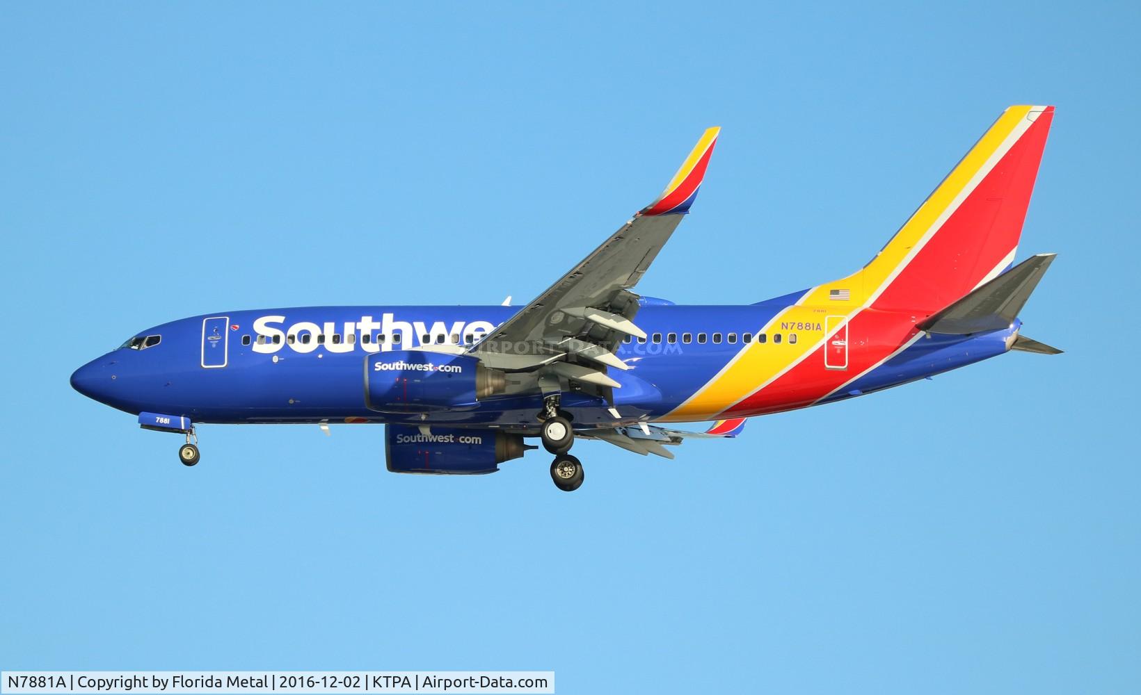 N7881A, 2008 Boeing 737-7CT C/N 35084, WN 737-700