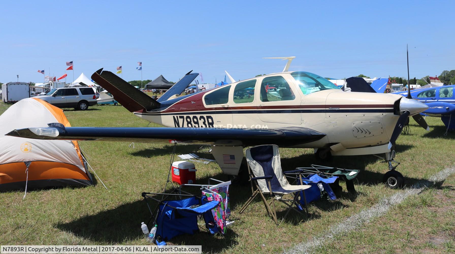 N7893R, 1969 Beech V35A Bonanza C/N D-8945, Bonanza 35
